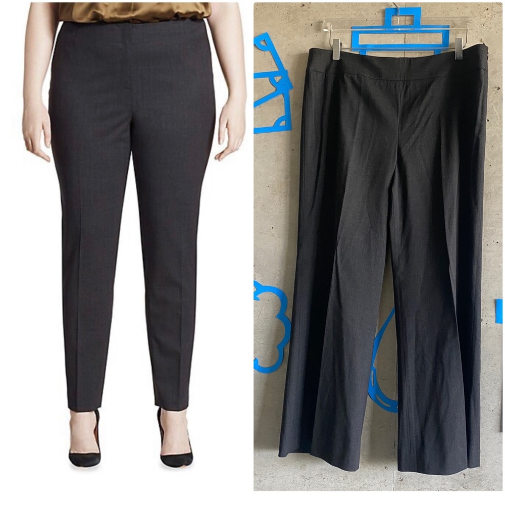 Lafayette 148 New York Stretch Virgin Wool Stanton Straight Leg Pants